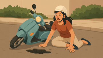 馬路坑洞害你摔傷，竟能申請國賠？你可以這樣做