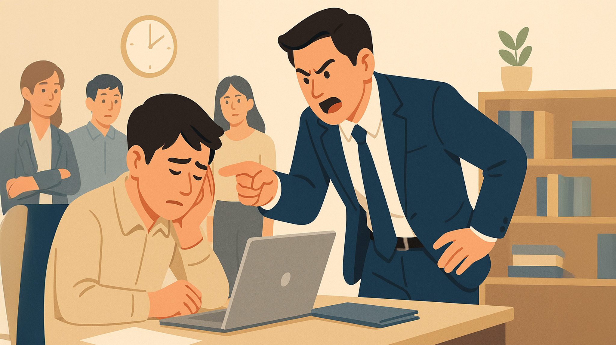 被主管羞辱、同事孤立算職場霸凌嗎？一篇看懂你的法律保障