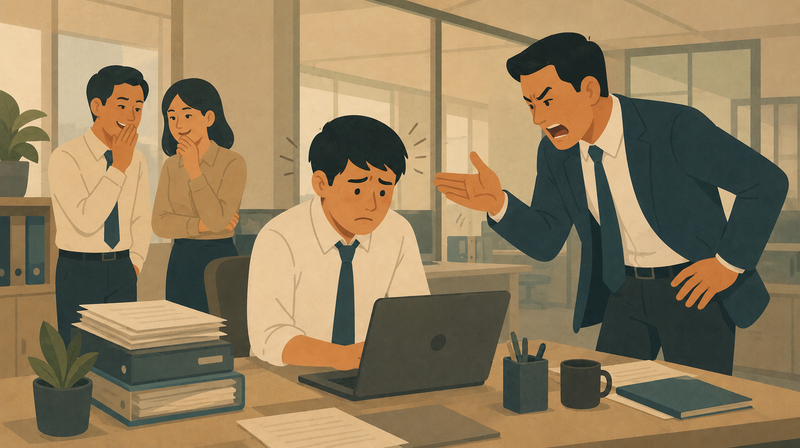 被主管羞辱、同事孤立算職場霸凌嗎？一篇看懂你的法律保障